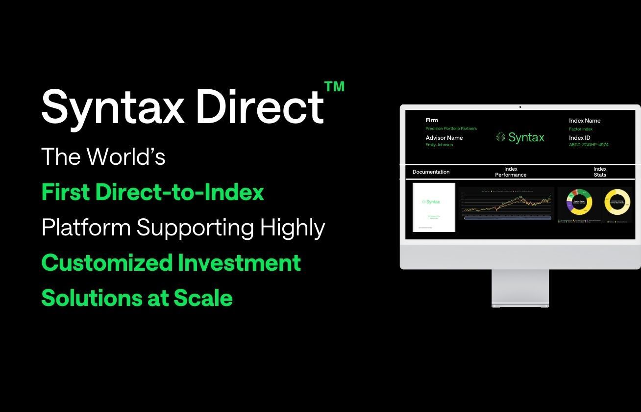 Syntax Introduces Breakthrough Custom Direct Indexing Platform